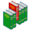Bookshelf icon (red and green).png