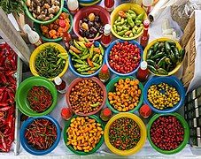 Capsicum baccatum in Saúde flea market, São Paulo, Brazil.jpg